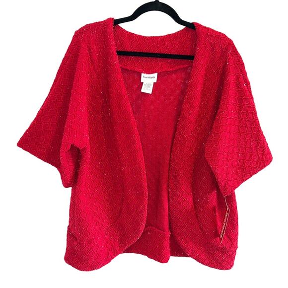 NWT Bon Worth Glittery Formal Open Shrug Size M - Picture 1 of 8